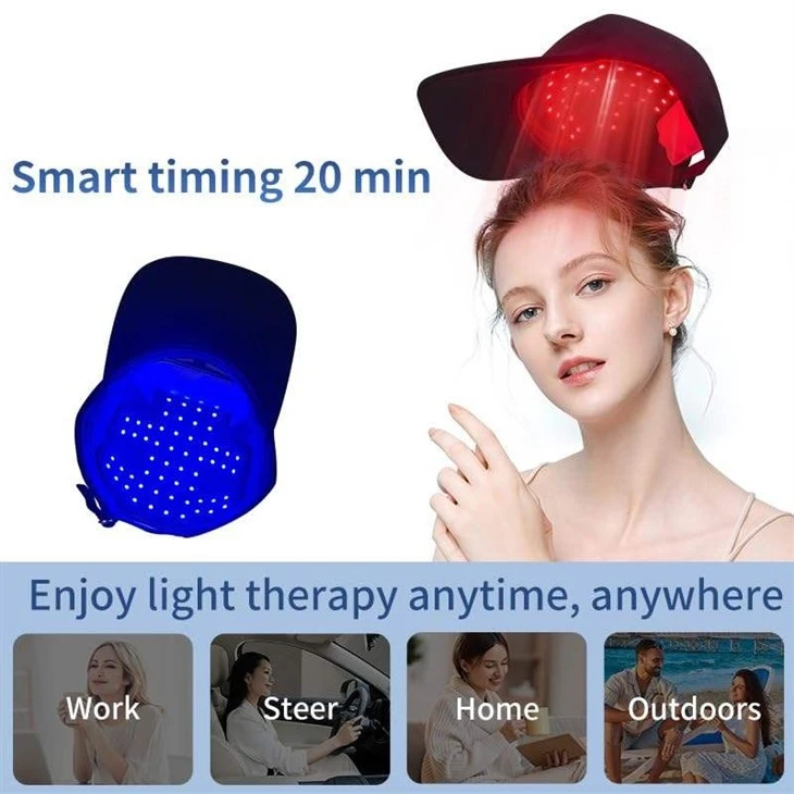3-in-1 Red Blue Infrared LED Light Therapy Cap best